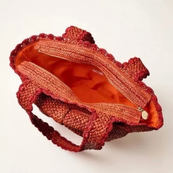 Kate Spade x Target Raffia Bow Tote Red - Picture 3 of 3